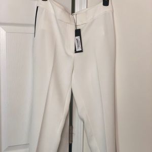 Rachel Zoe White Piping Pant